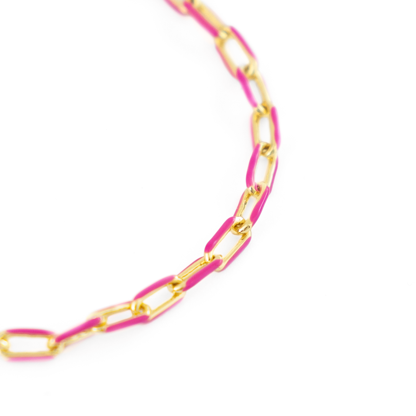 Purple Paper Chain Bracelet