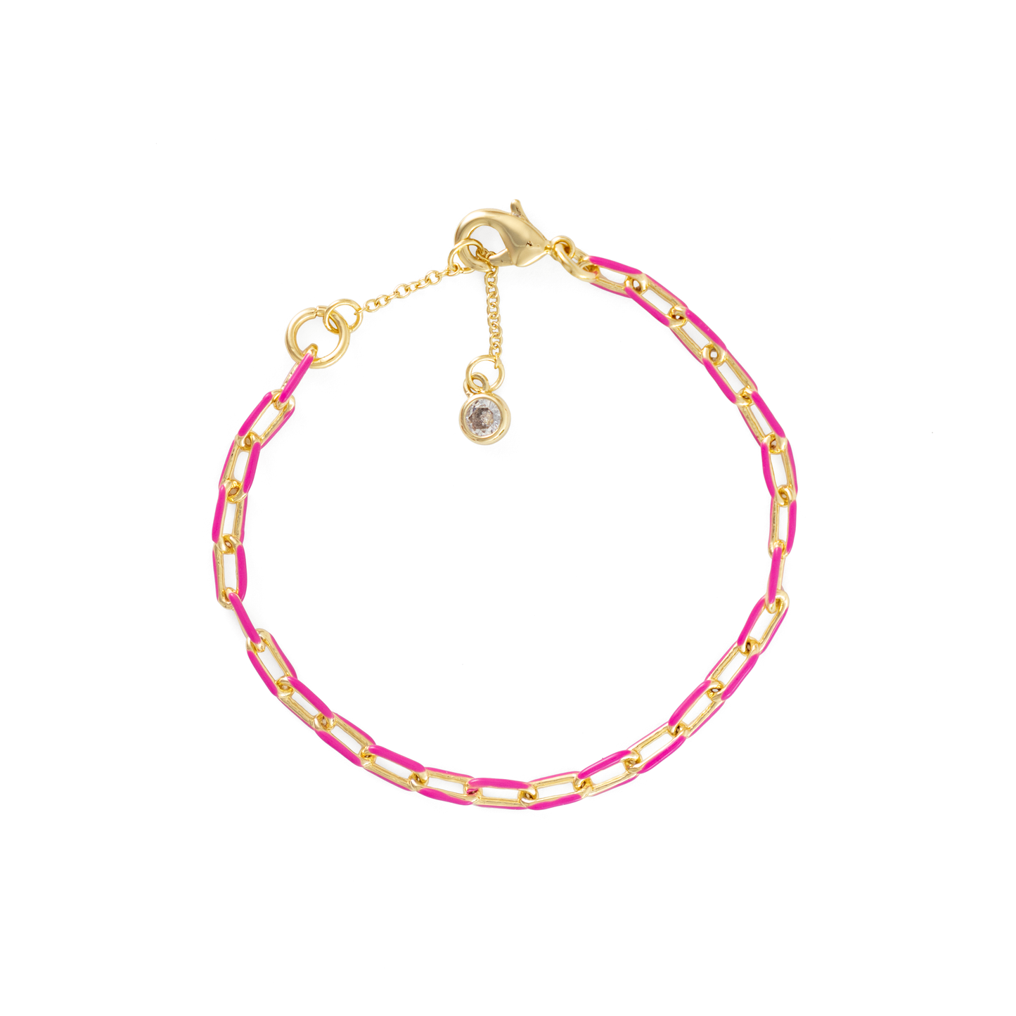 Purple Paper Chain Bracelet