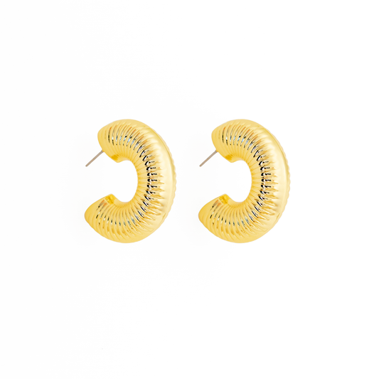 Textured Hoop Earrings