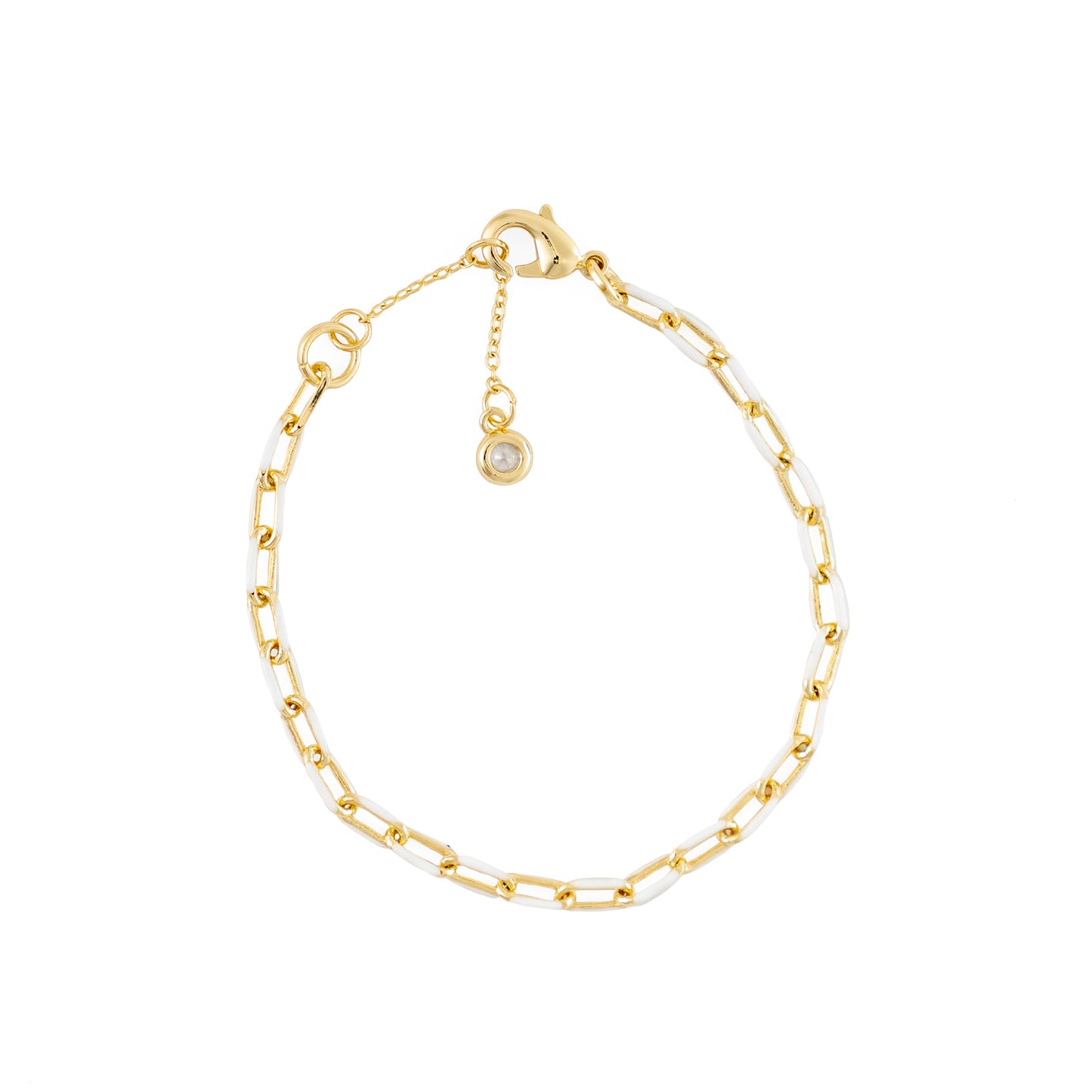 White Paper Chain Bracelet
