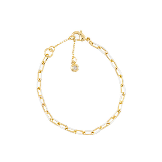 White Paper Chain Bracelet