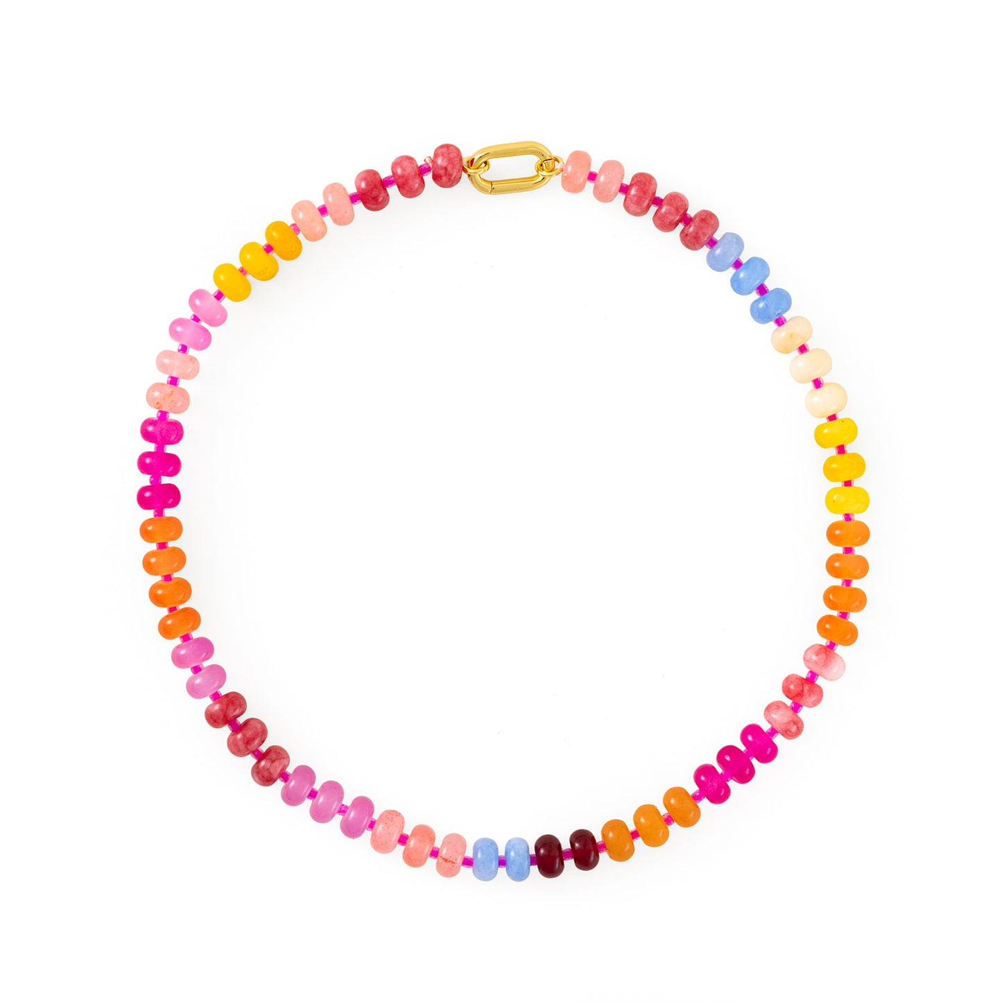 Rainbow Beaded Necklace